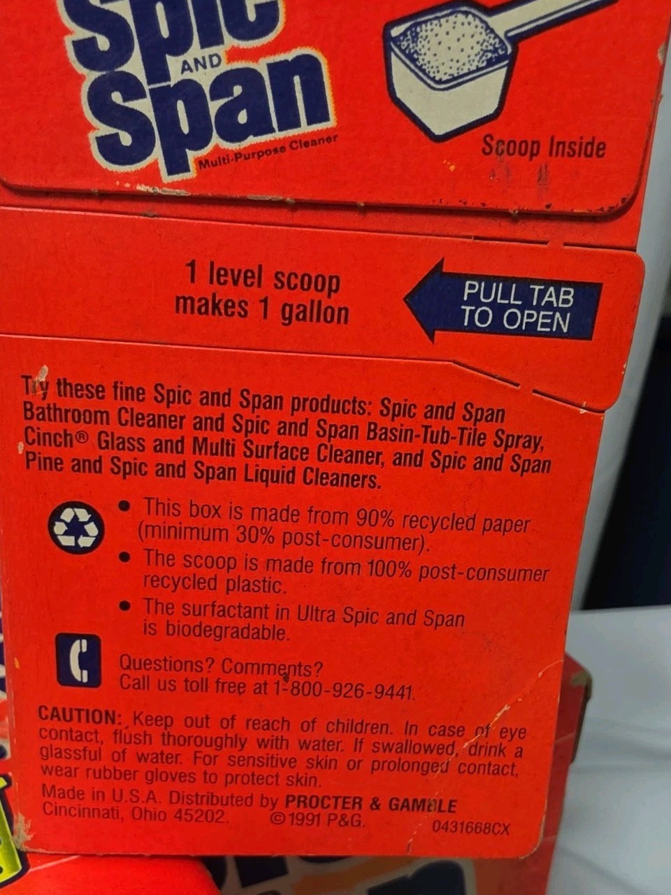 Vintage 3 Ultra Spic and Span Multi Purpose Cleaner Powder 12.4oz