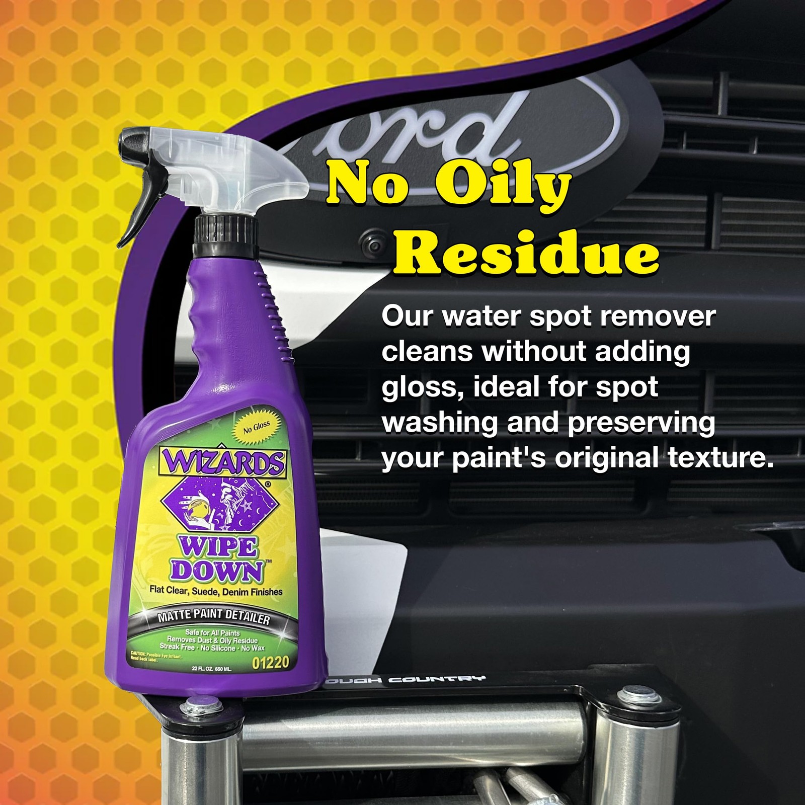 Automotive 22 oz Matte Detailer Spray for Cars and Motorcycles Streak Free Clean