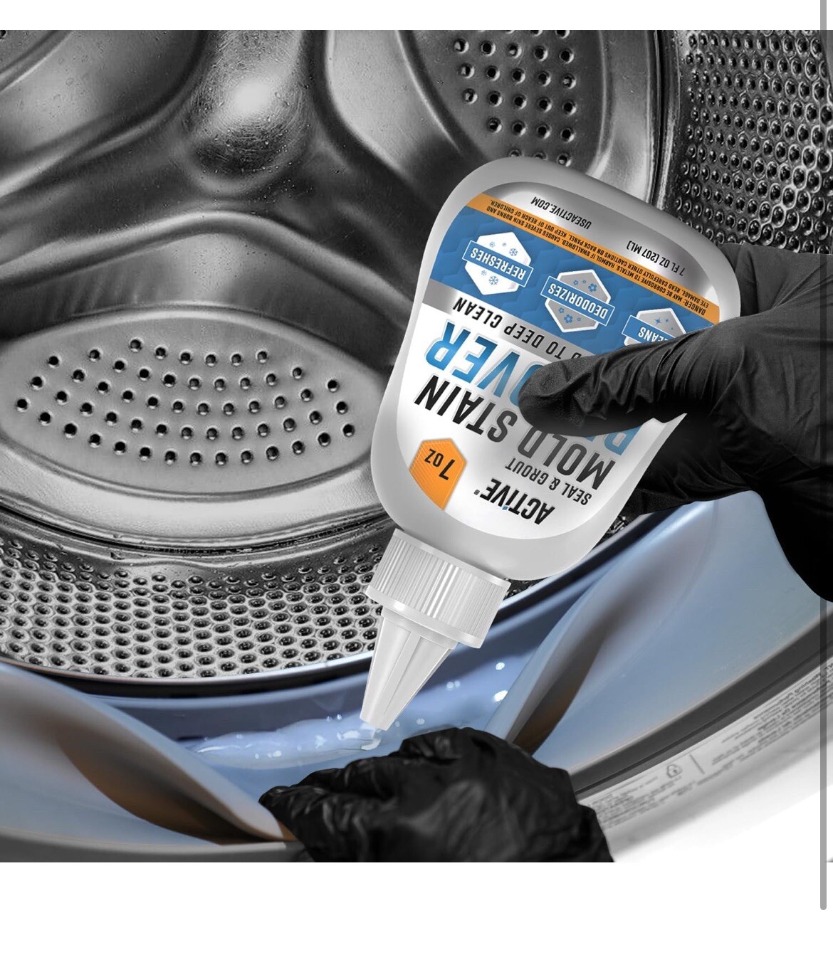 Active Mold Stain Remover Cleaner Seal Grout Deep Clean Heavy Duty Cleaner 7oz