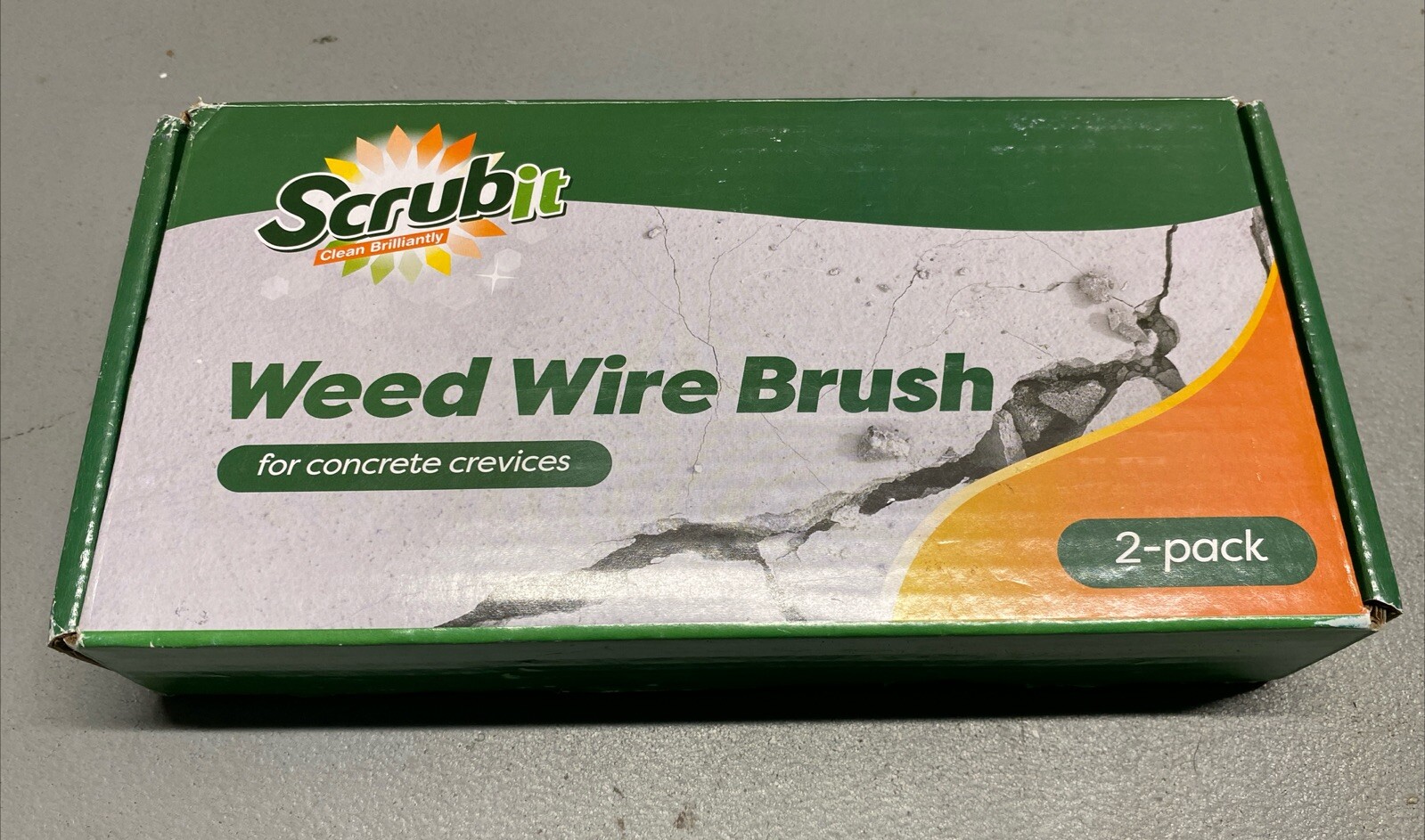 Scrub It Wire Brush Weed Remover For Concrete Surfaces Floors Driveway