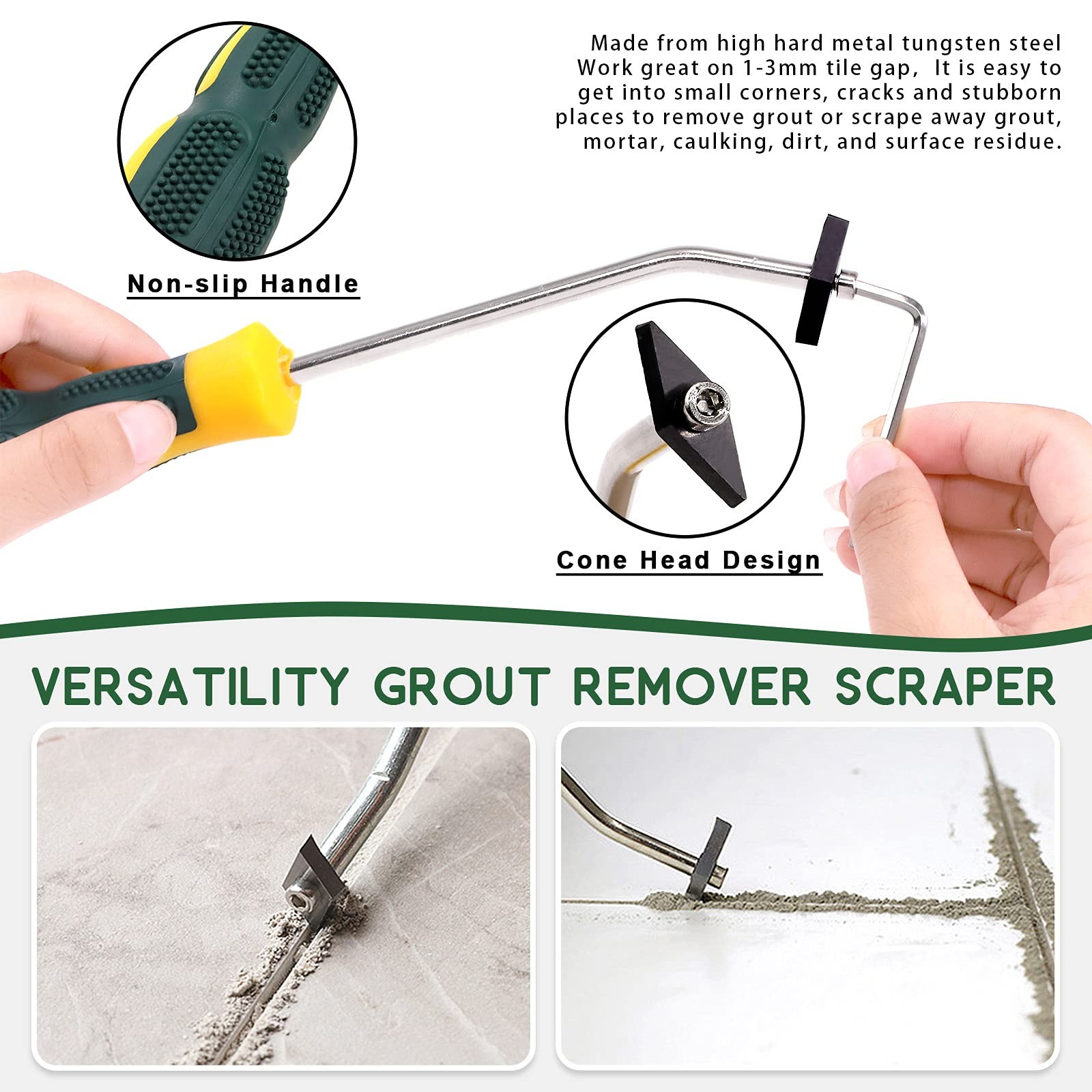 22 Pcs Grout Removal Tool Set Contains Grout Saw Knife Grouts Hand Saw With 8