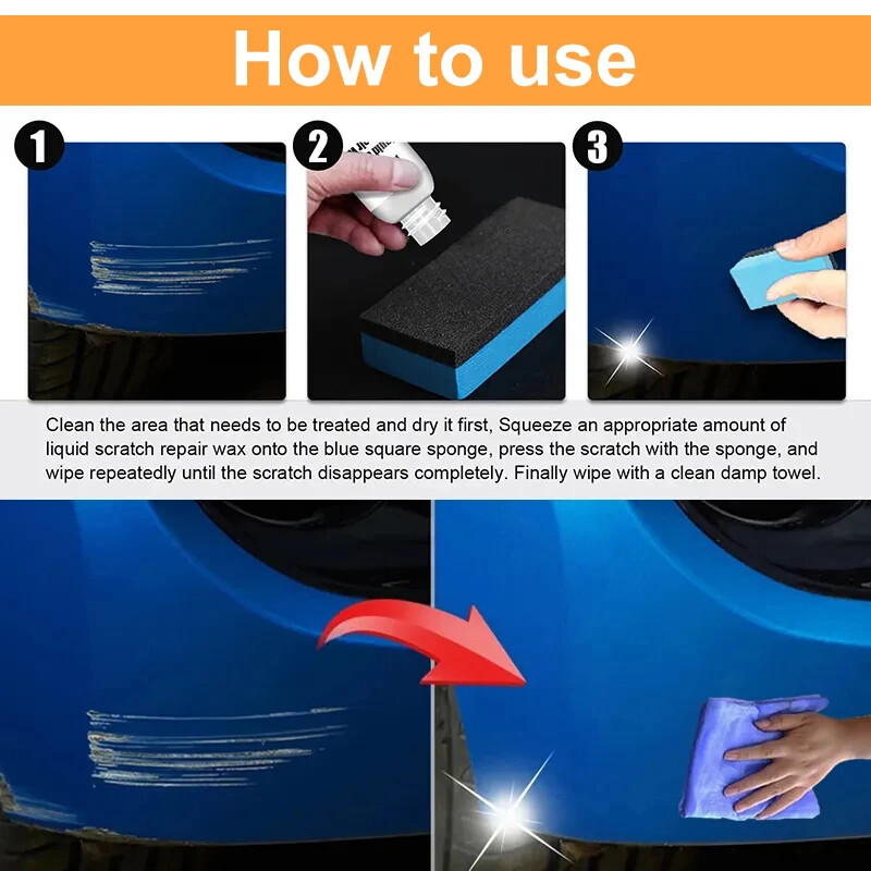 Car Scratch Remover & Polishing Wax – Auto Paint Repair Compound