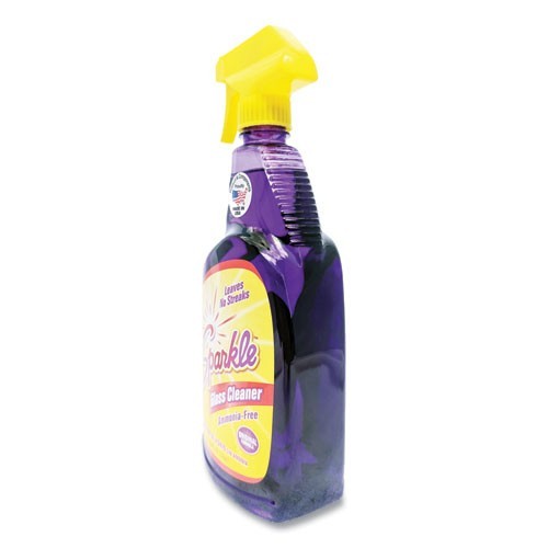 Sparkle 20345 Glass Cleaner, 33.8 oz Spray Bottle, 12/Carton