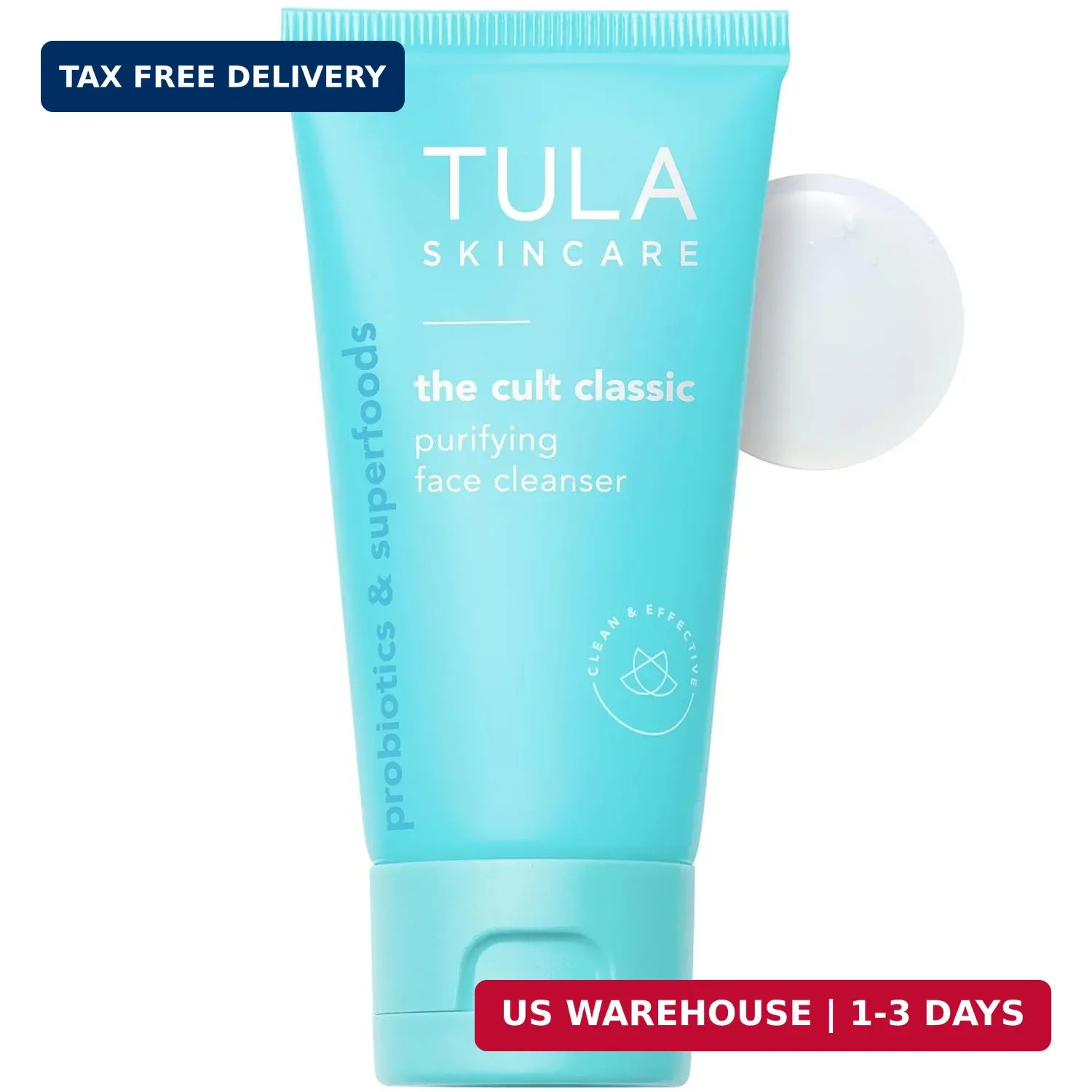 TULA Skincare Cult Classic Purifying Face Cleanser, Daily Wash for Pores & Skin