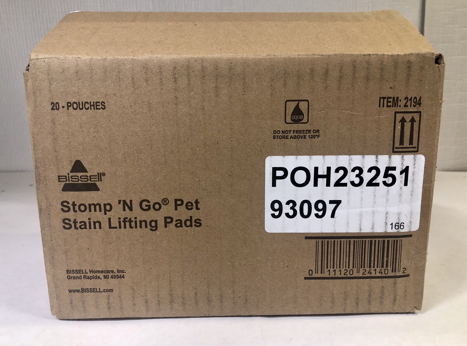 Bissel Stomp ‘N Go Pet Lifting Pads + Oxy Stain Carpet Rug Cleaning, 20 Pack