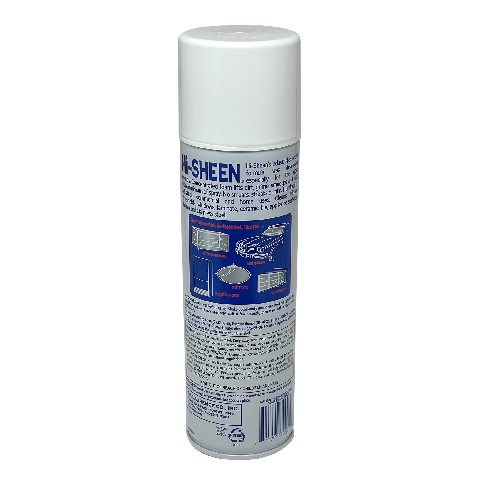 Hi Sheen Glass Cleaner Industrial Strength Streak Free Shine for Homes and Shops