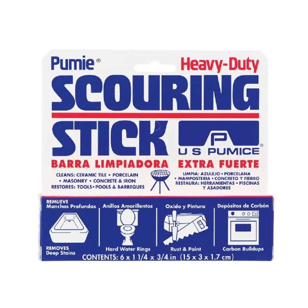 Pumice Scouring Stick Cleaner for Toilet Grills Tiles 1 Pack