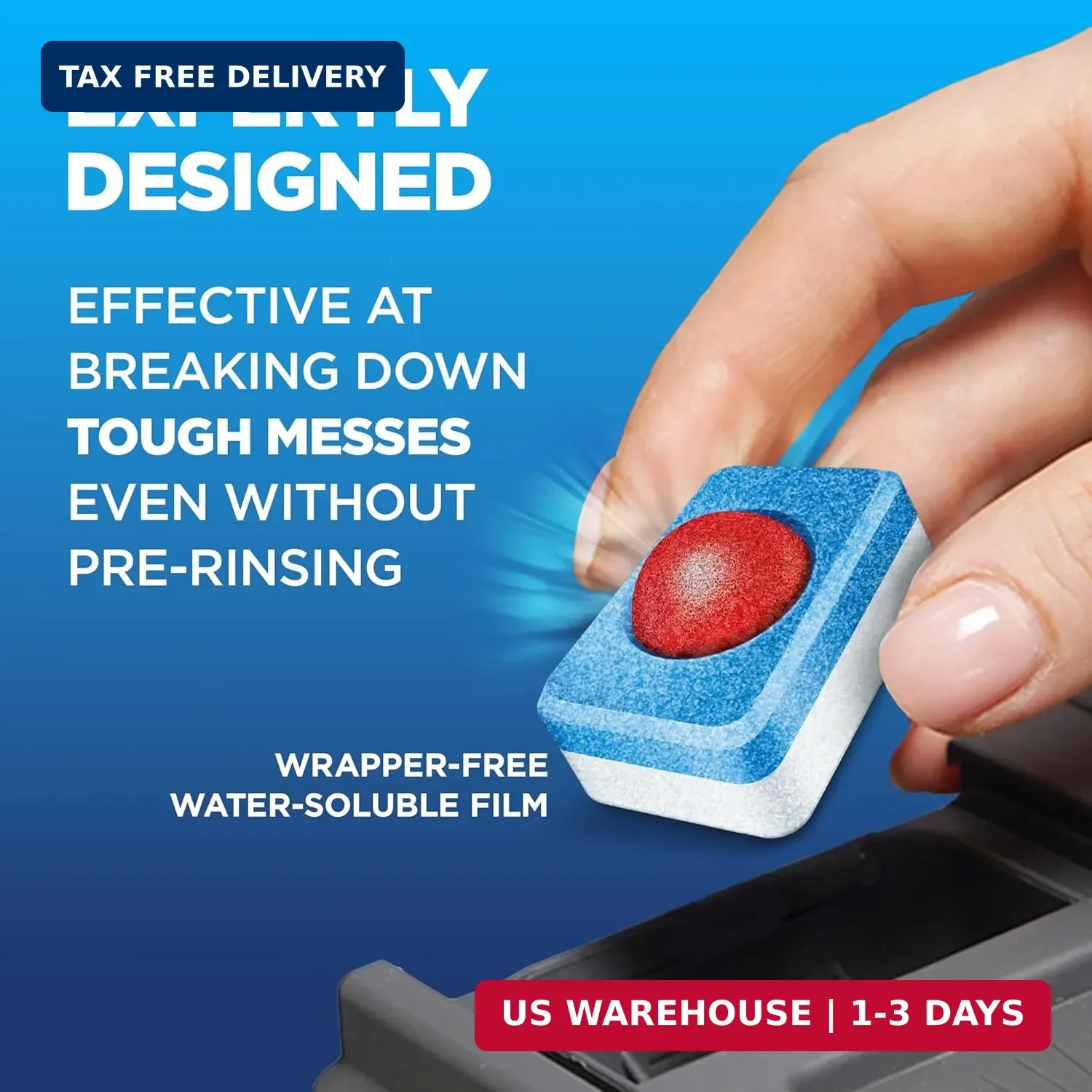 Finish Powerball Dishwasher Pods, Dishwasher Tablets Wrapper Free Formula, Unsce