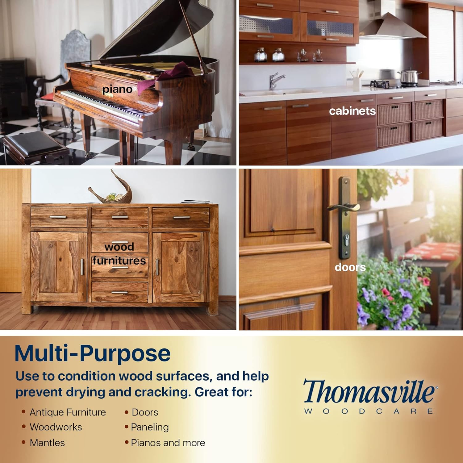 Furniture Cream – Multisurface Wood Cleaner and Polish Furniture Quick Shine Res