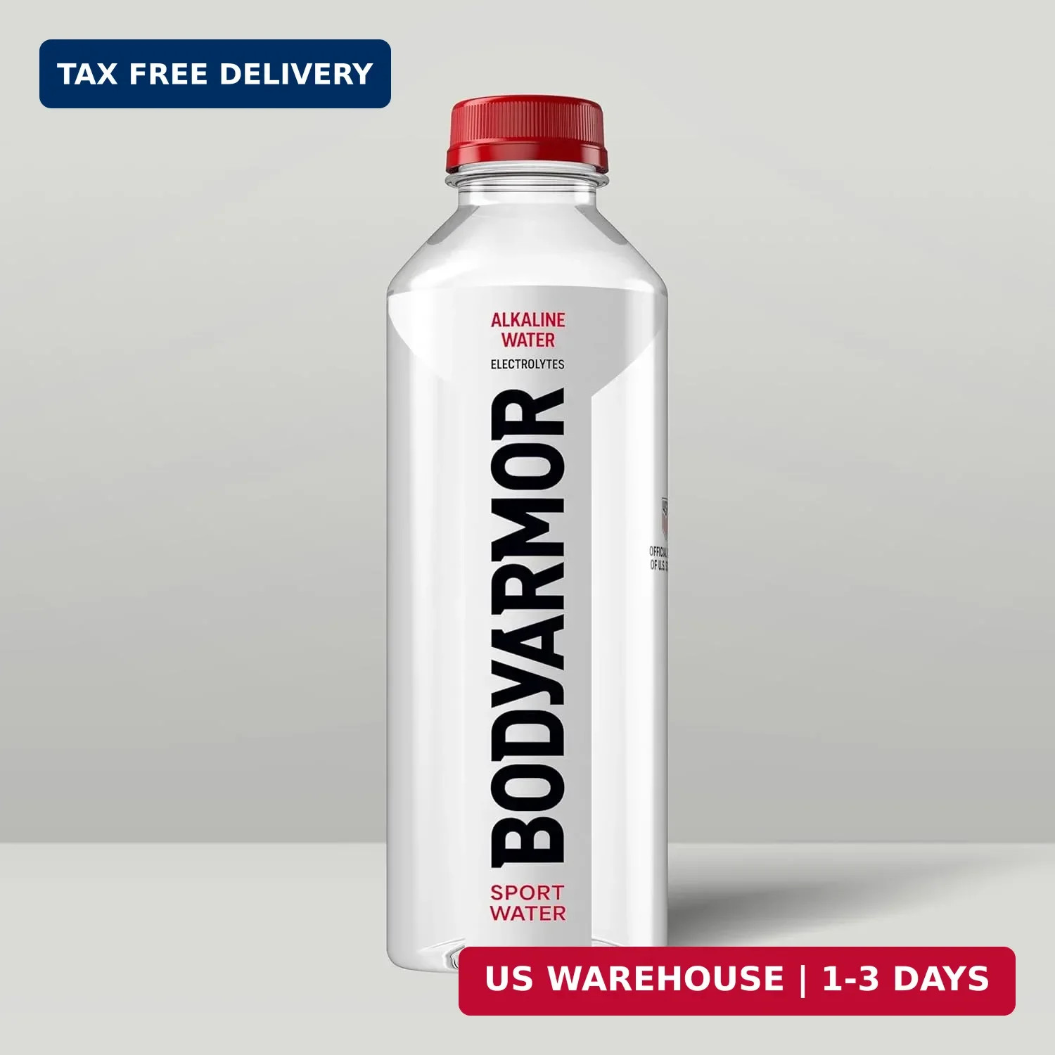 BODYARMOR SportWater Alkaline Water, High Alkaline Bottled Water, pH 9+, 700mL (
