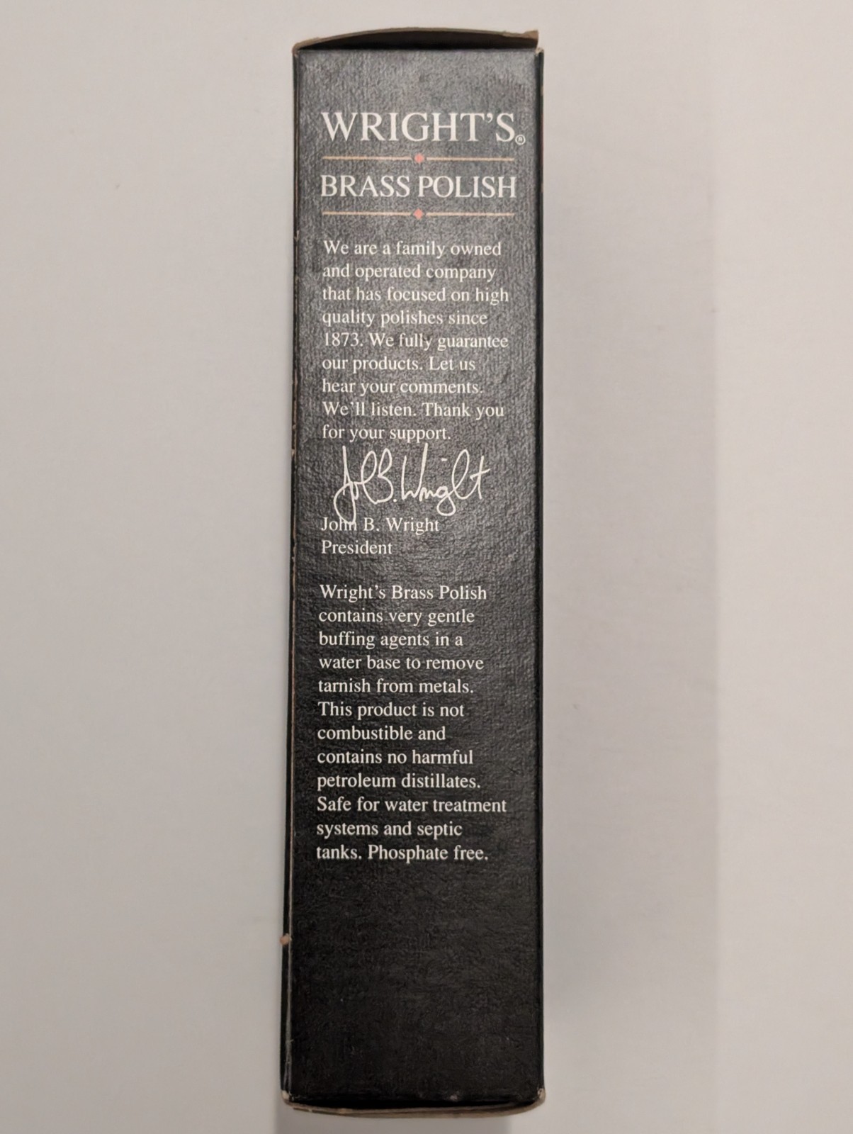 Wright’s All Purpose Brass Polish 8 Fl Oz New Old Stock, Brown Bottle