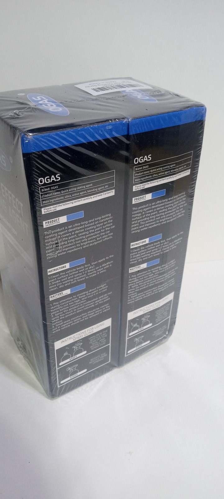 2X OGAS Quick Effect Car Coating Agent Spray 2x500ml Persistent Paint Protection