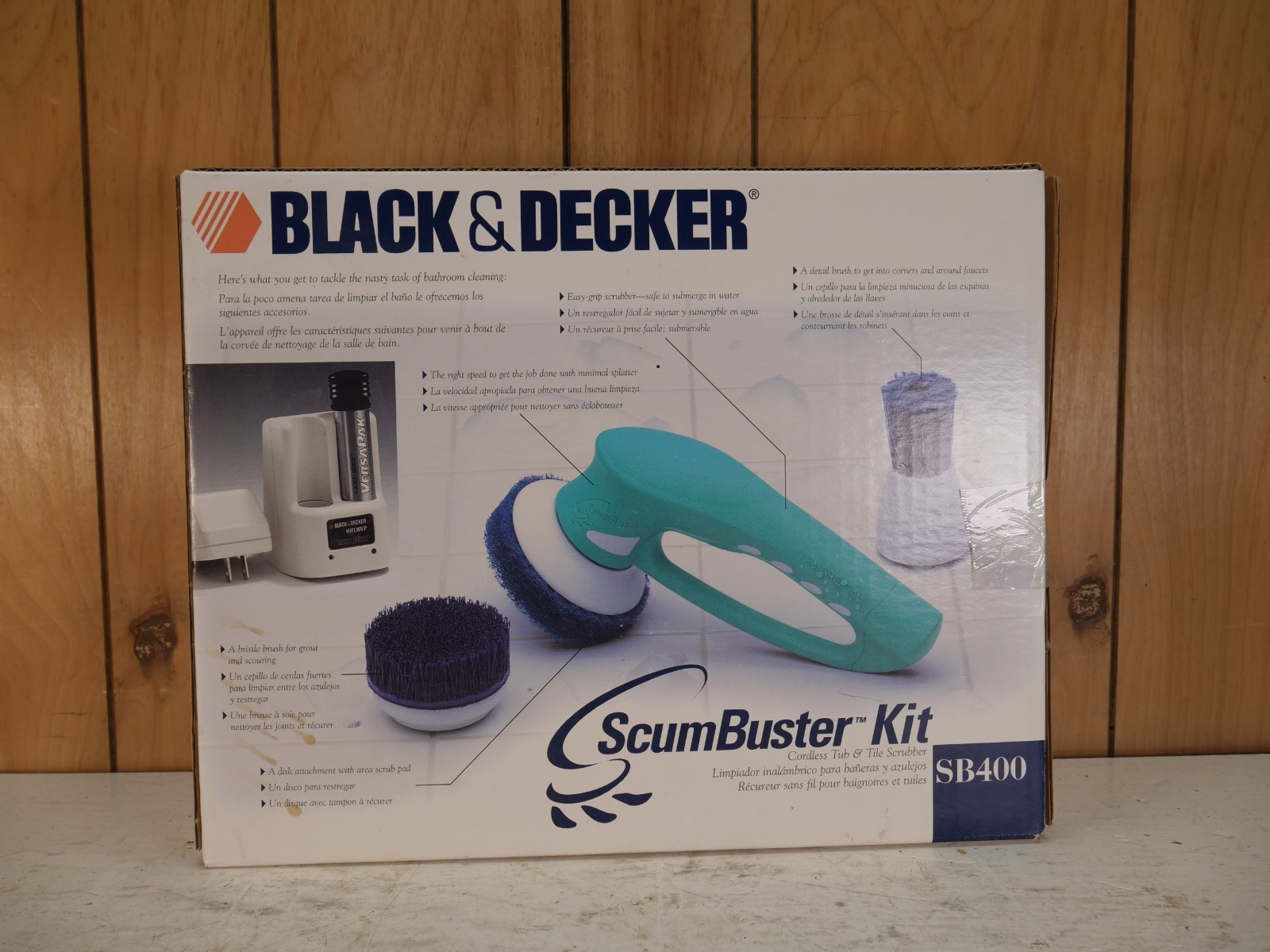 Black & Decker Scum Buster Kit SB400 Cordless Power Scrubbing Kit Bad Batteries