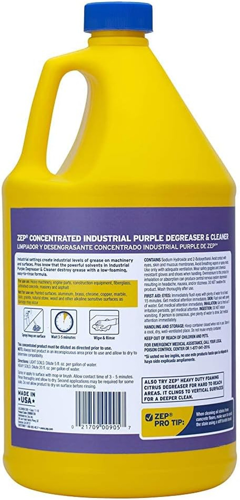 Industrial Purple Cleaner and Degreaser Concentrate – 1 Gallon (Case of 2) R4580