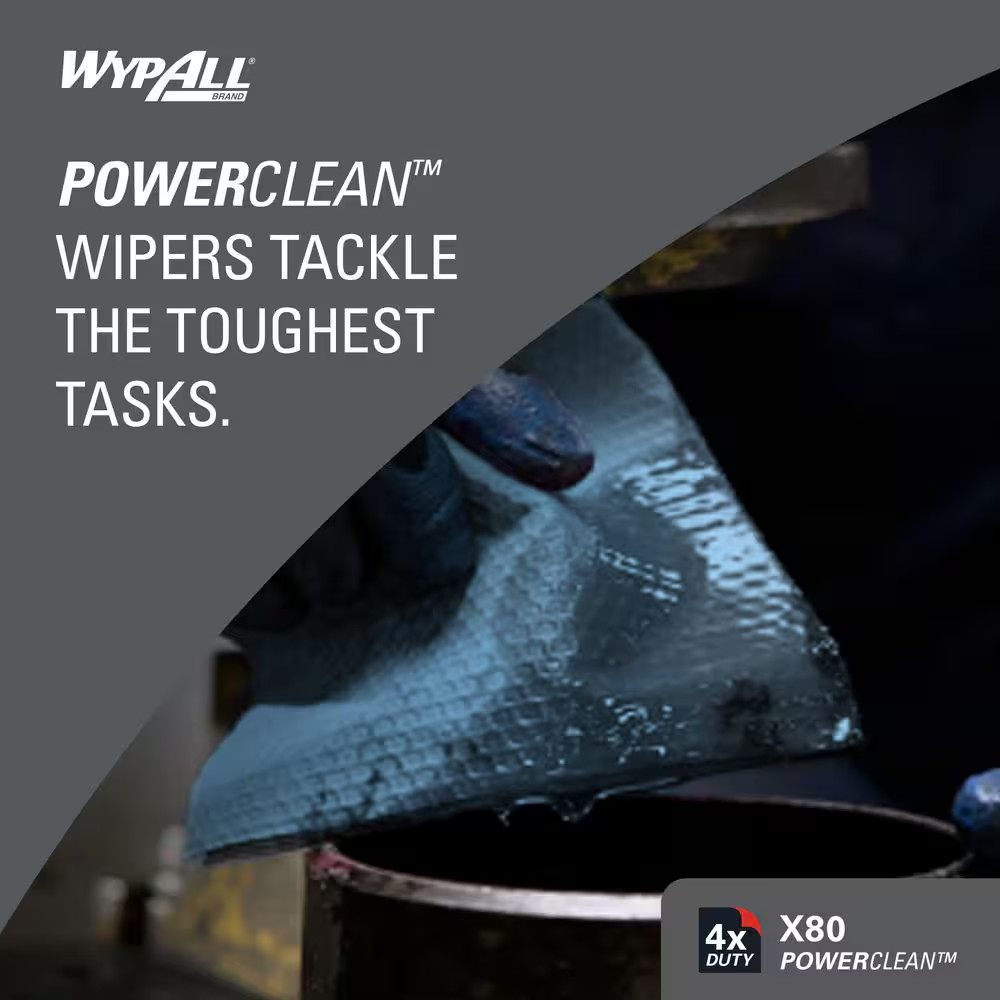 160-Count Powerclean X80 Heavy Duty Grease Absorbing Cleaning Cloths