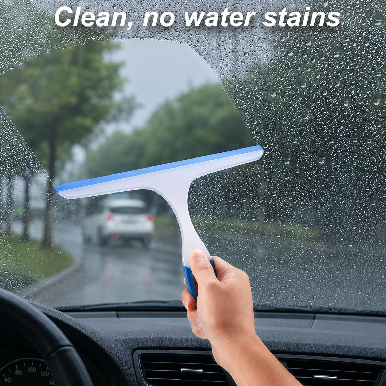Shower Squeegee for Glass Doors, 3pcs Bathroom Squeegee for Shower Cleaner