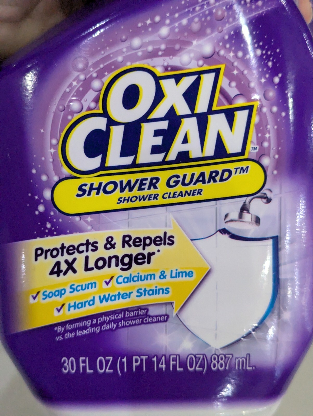 OxiClean Shower Guard 30oz – Daily Cleaner for All Bathroom Surfaces – 2 Pack