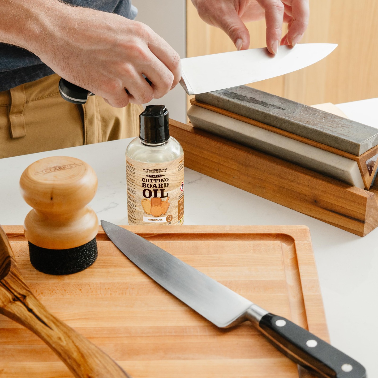 Mineral Oil – 8 oz Food Grade Conditioner for Wood Cutting Board, Cutting Board