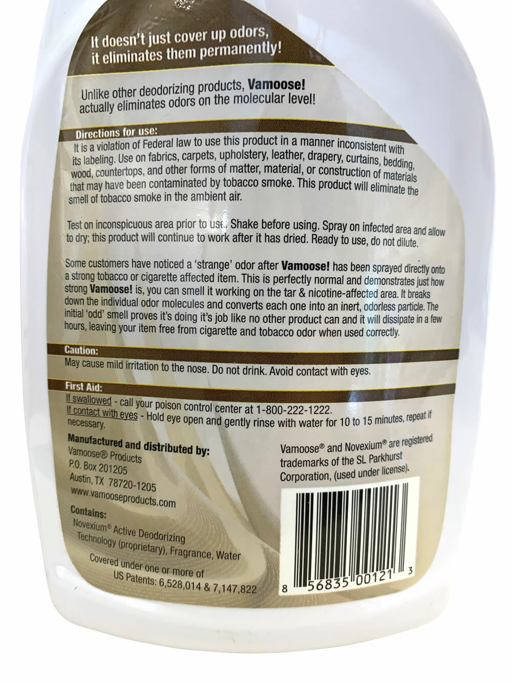 Vamoose! Smoke Odor Remover, Leather Scent, 32-ounce
