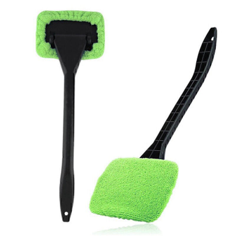 3-Pcs Windshield Cleaning Tool Car Window Microfiber Wiper Cleaner Glass Brush