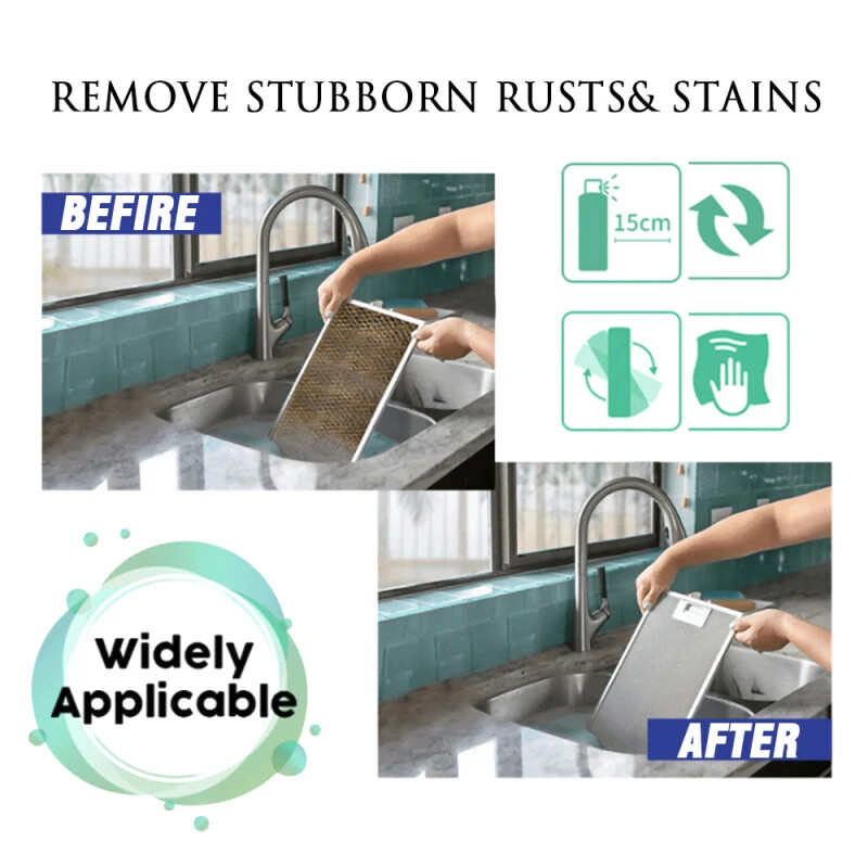 30ML Cleaning Bubble Spray Kitchen Grease Rust Remover Home Dirt Oil Descaling
