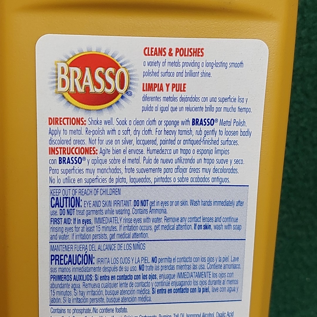 Brasso Multi Purpose 7 Metal Polish 8oz bottle ( QTY 2 pack )