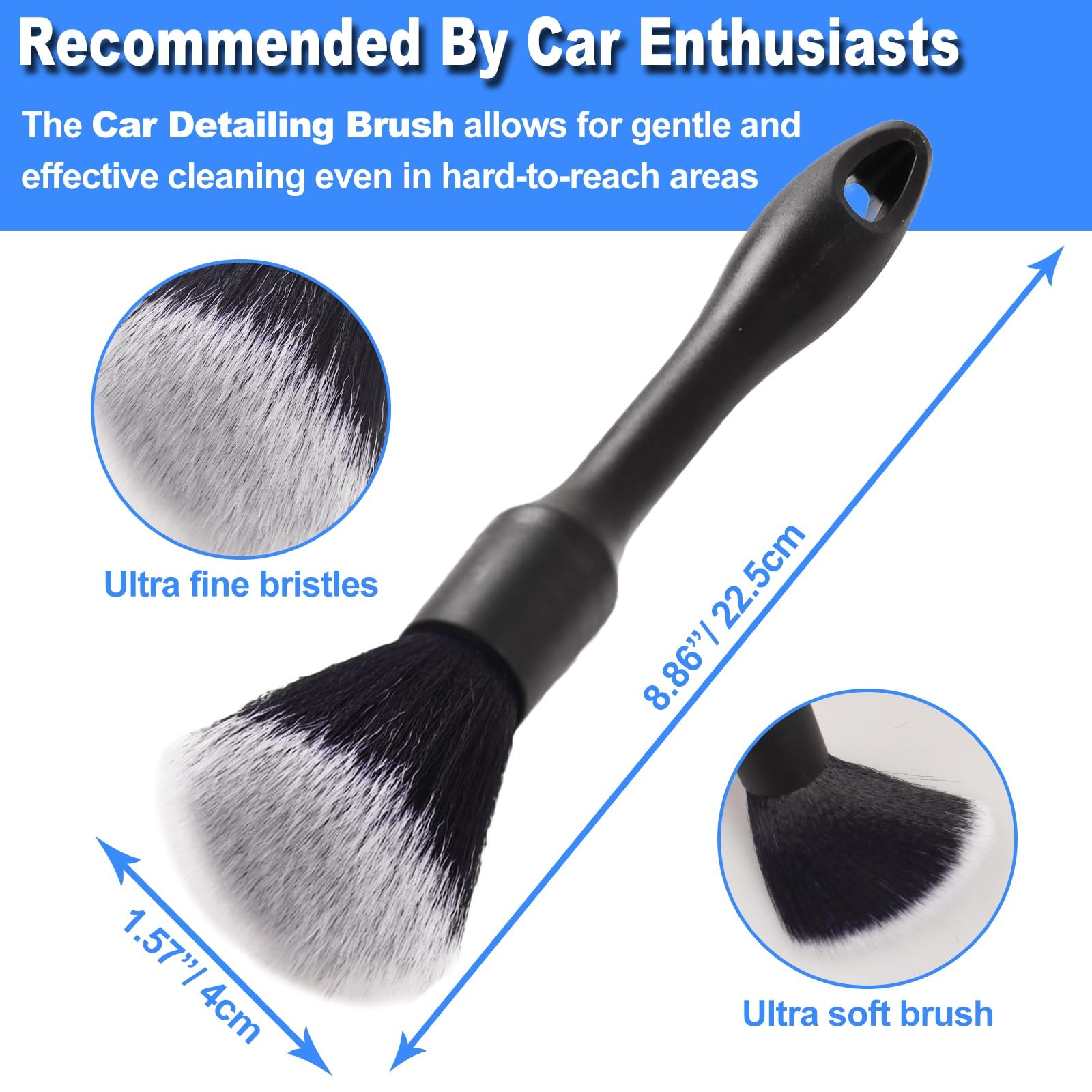 3PCS Wheel Brush Kit for Cleaning Wheel and Tire, Wheel and Rim Brush