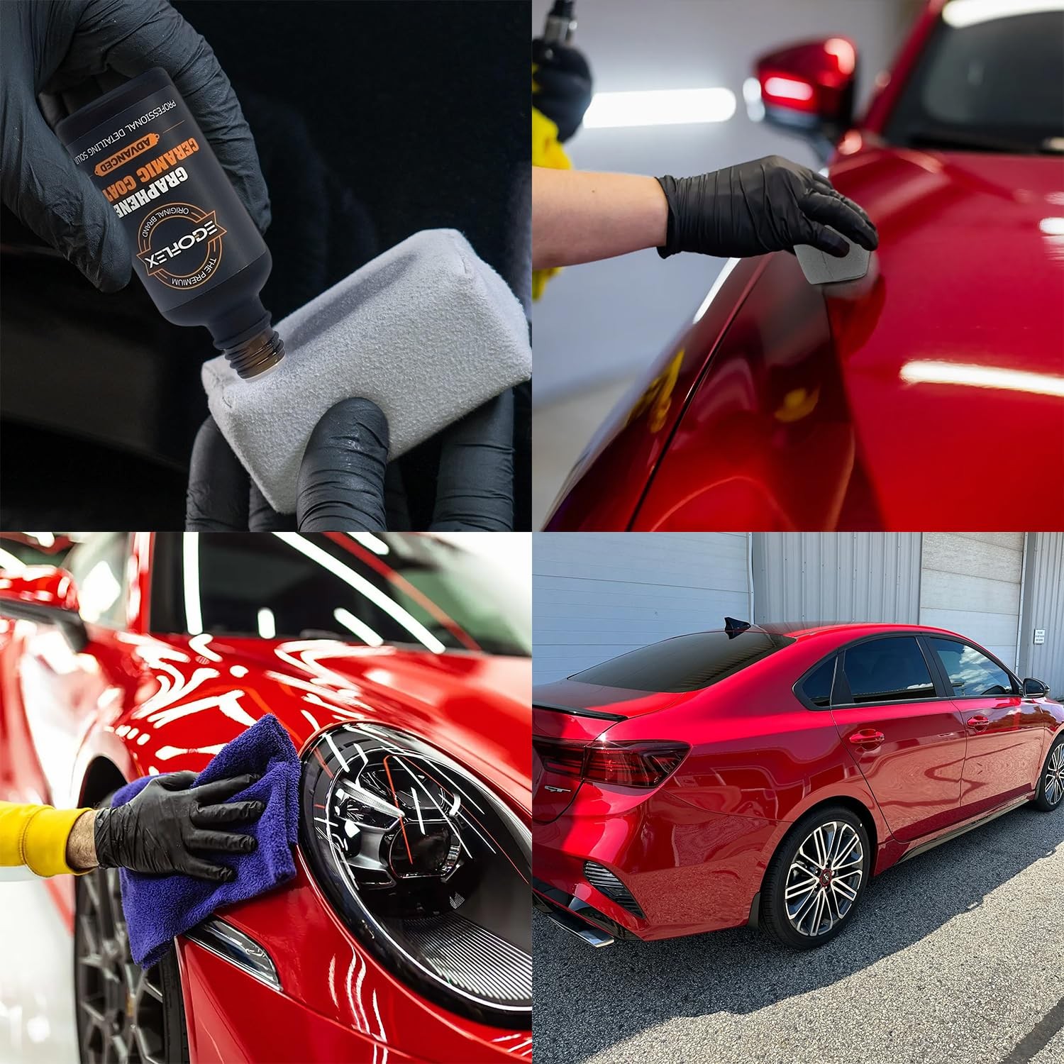 Graphene Ceramic Coating for Cars – 20H Professional Grade Top Coat Detailing Ki
