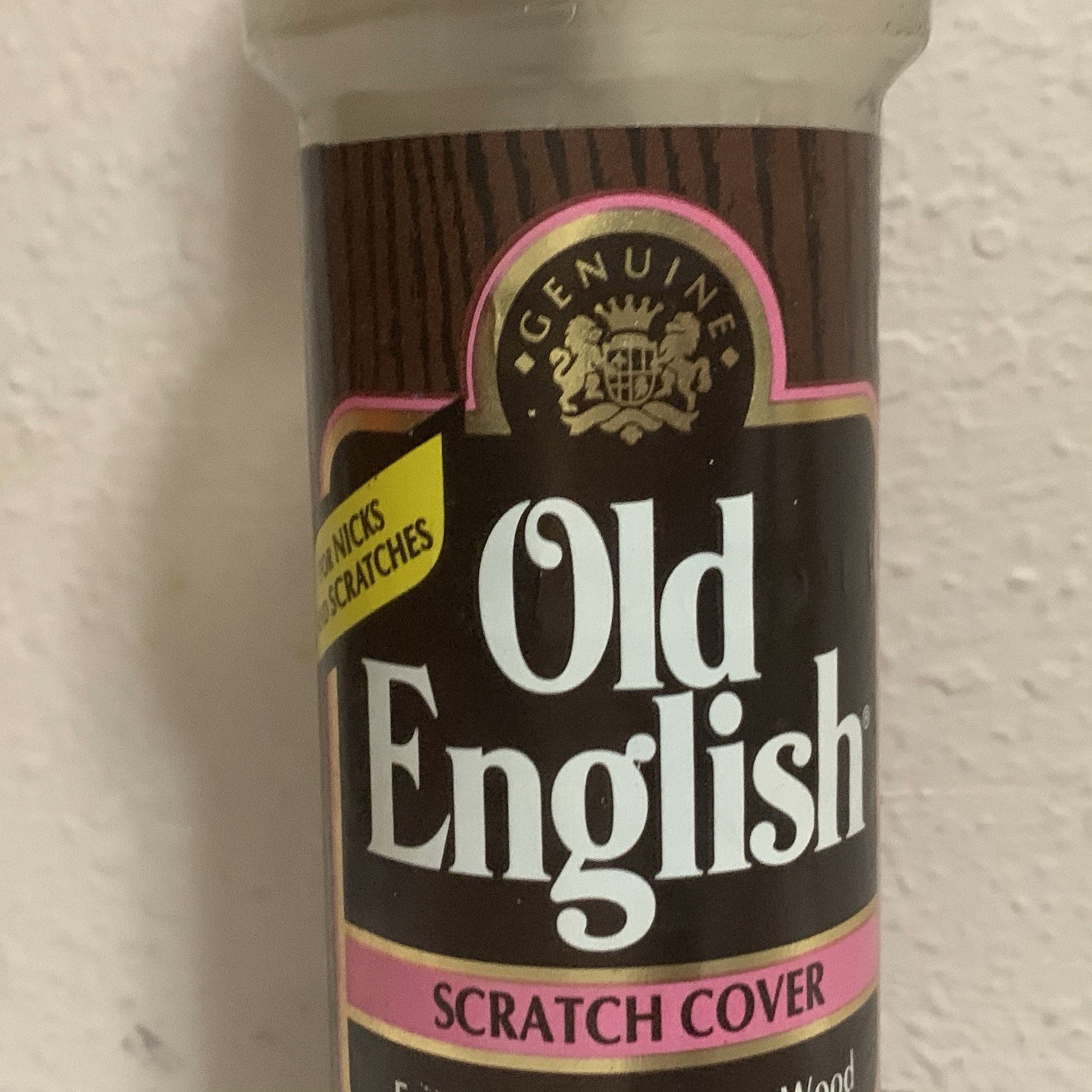 Old English Furniture Polish Scratch Cover VINTAGE 90s For Light & Med Wood Prop