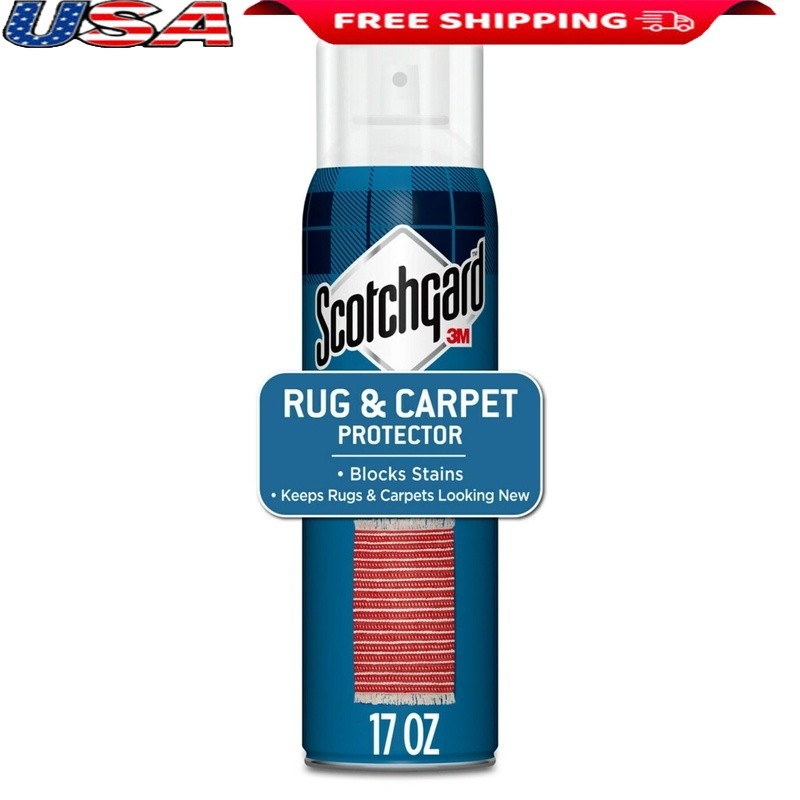 Rug Carpet Protector Stain Blocker Spray 17oz Cleaner All Rugs & Carpets New