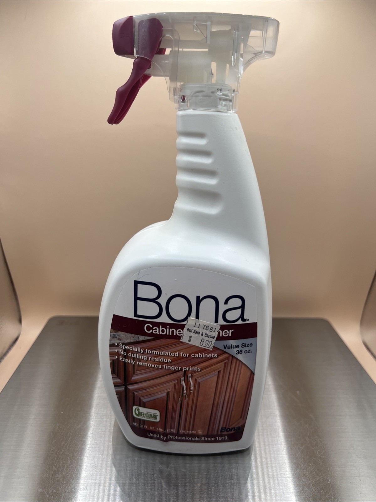 Bona Wood Cabinet Cleaner 36 oz Value Size Trigger Spray Discontinued NEW Rare
