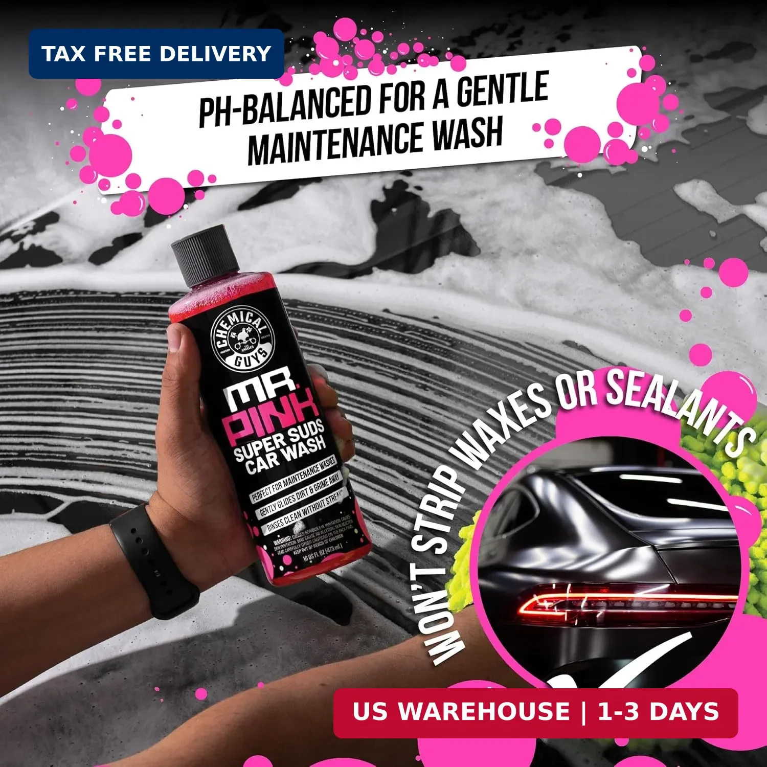 Chemical Guys Car Detailing Kit, Car Cleaning Kit with Total Interior Cleaner &