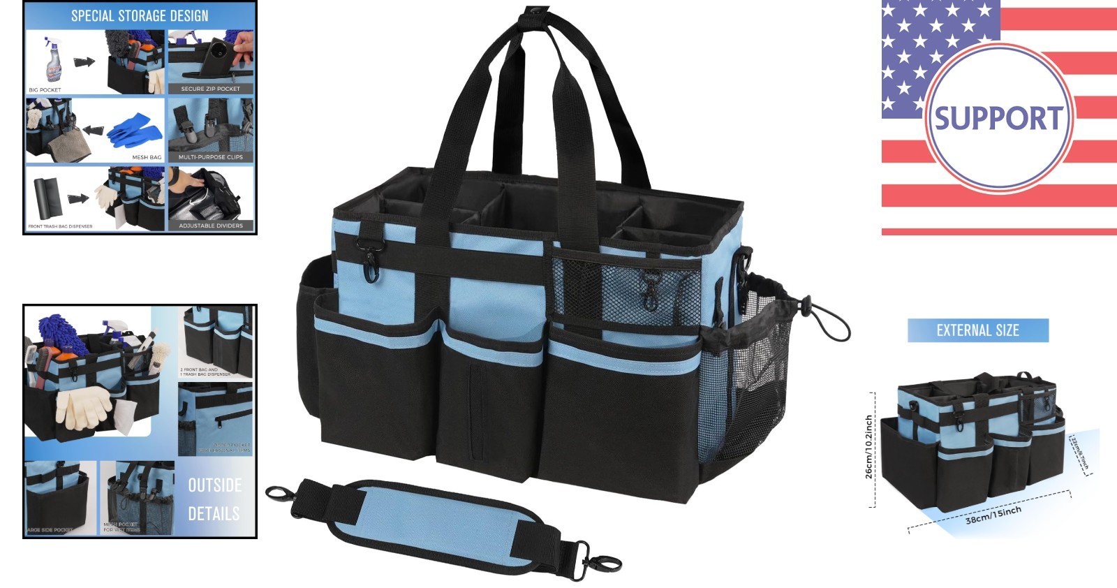 Water-Resistant Wearable Cleaning Caddy – Efficient Organizer for Housekeepers
