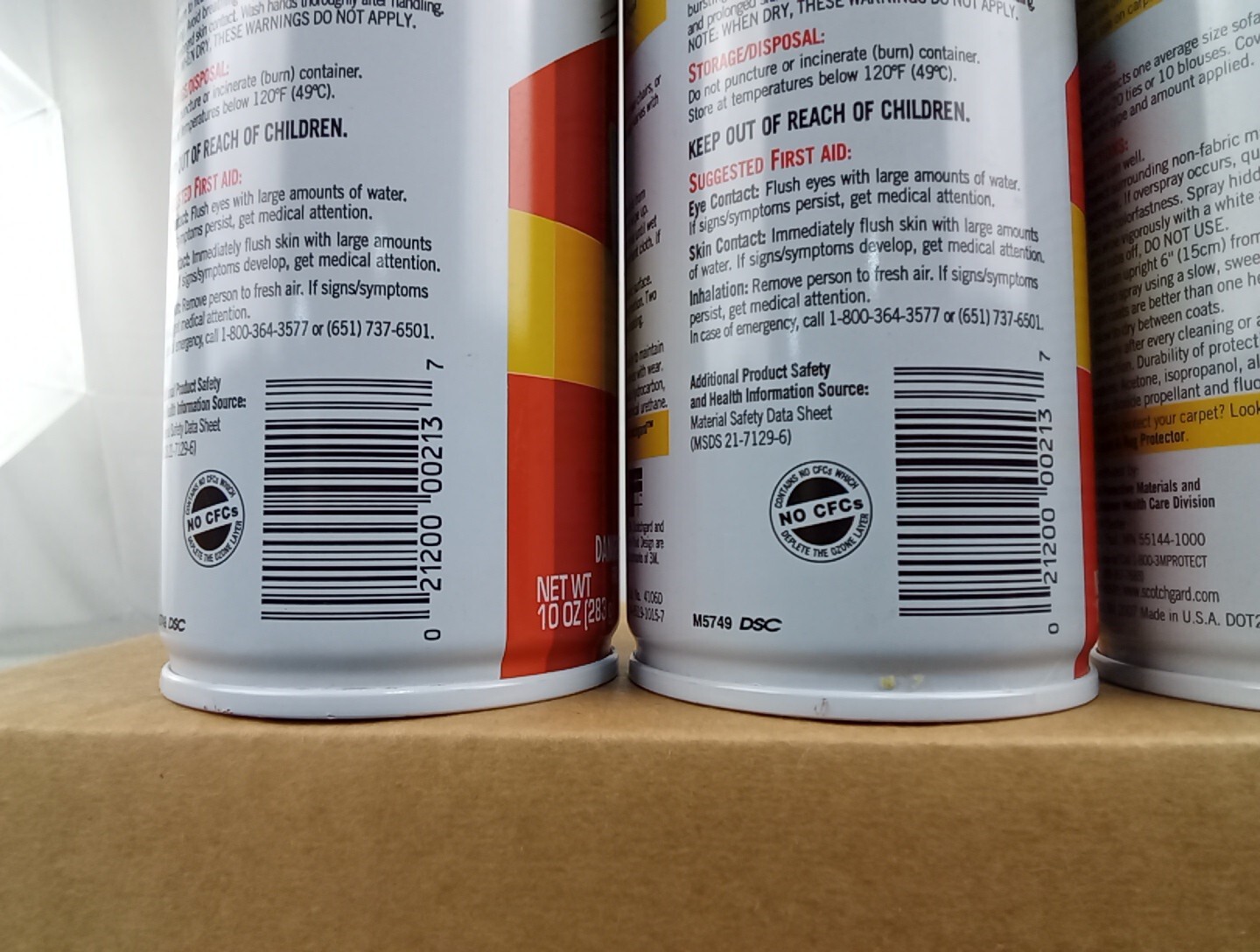 3x Scotchgard 3M Fabric Protector Scotchguard 10oz Cans 2007 Scotch Gard USA