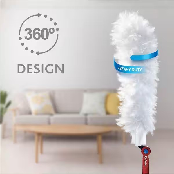 O-Cedar Flex & Catch Dusting Kit w/ Stay-On Duster Hook, 5 Refills & 3ft. Handle