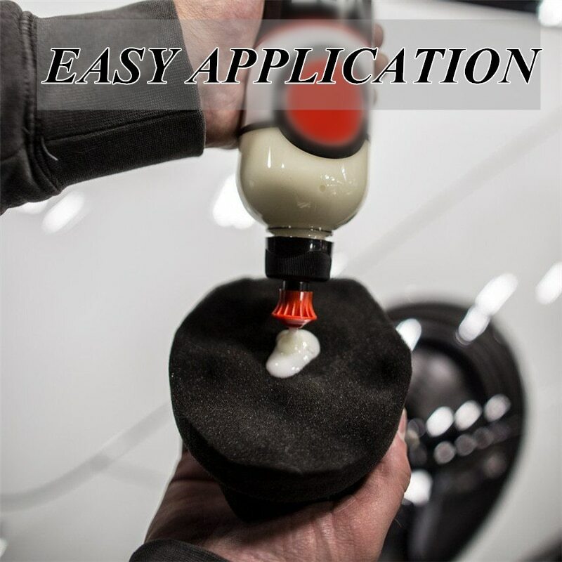 Handheld Wave Type Tire Waxing Sponge Easy Grip Applicator Car Detailing Tool
