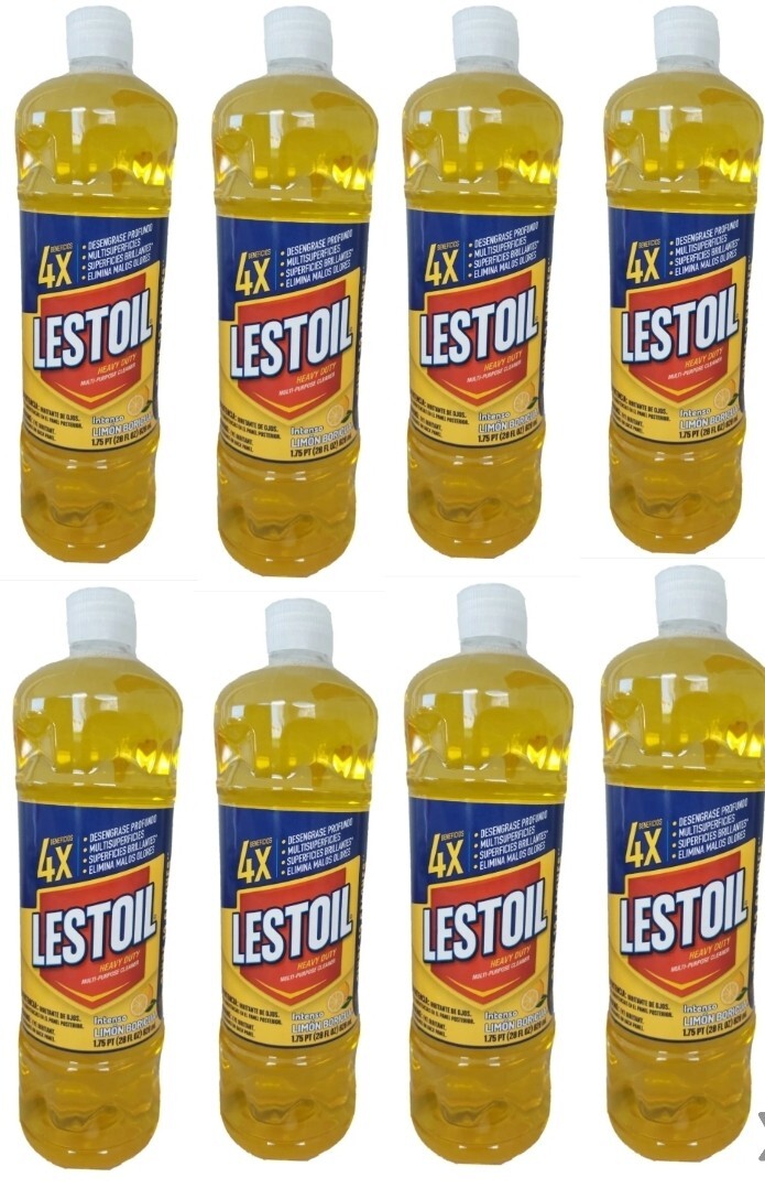 LOT LESTOIL INTENSE LEMON HEAVY DUTY MULTI-PURPOSE DEGREASER CLEANER 8pk-28oz.