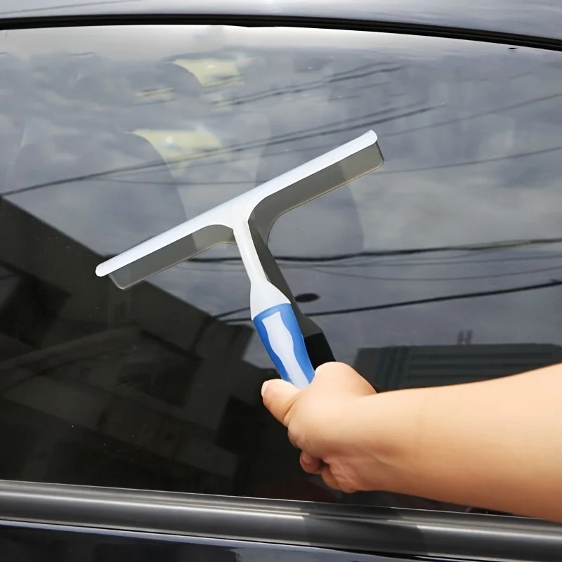 Car T-style Front/Rear Window Squeegee Scraper Snow & Ice Remover Automotive