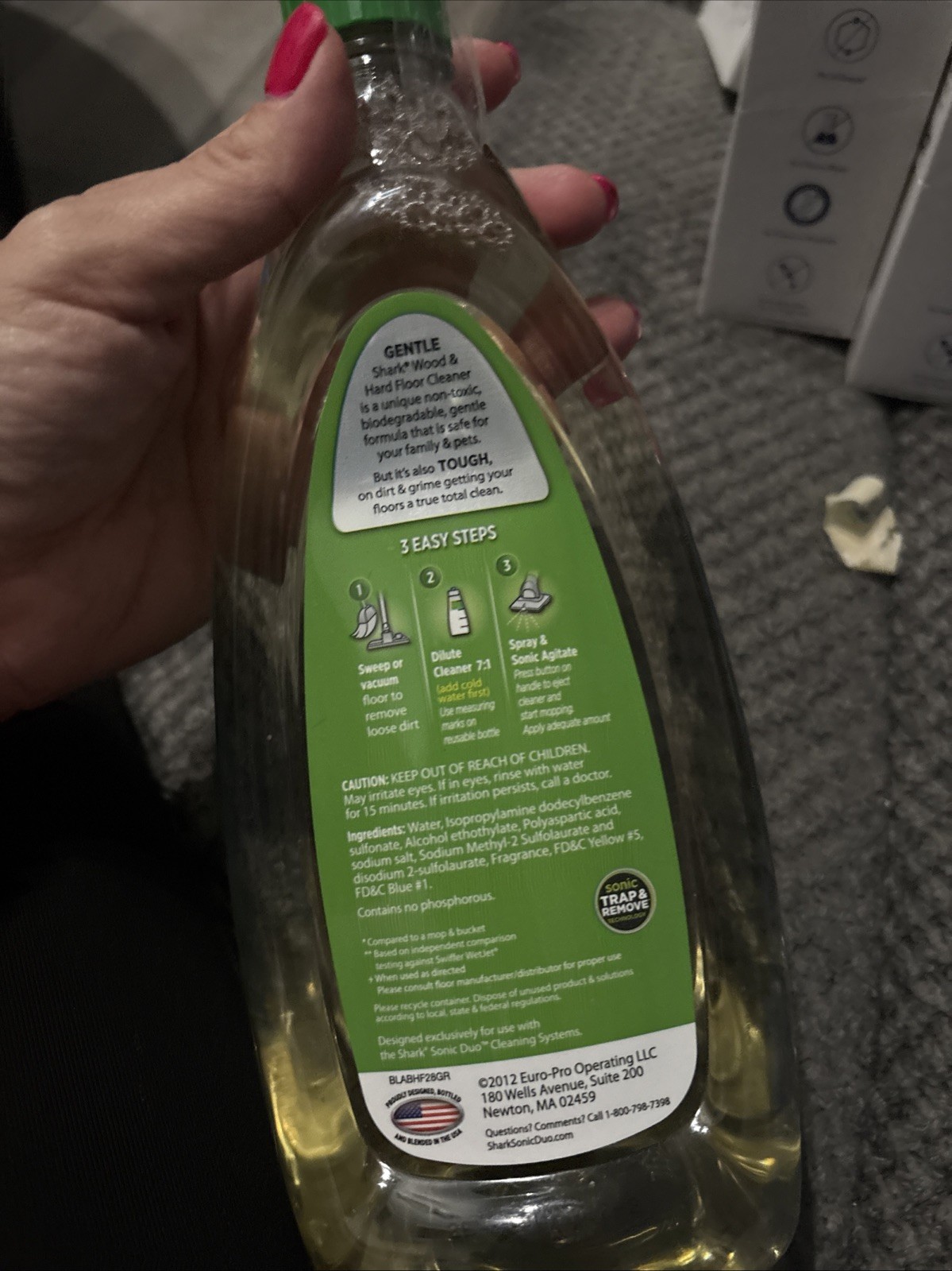 Shark New Wood & Hard Floor Cleaner Concentrate Italian Citrus 28 fl oz NEW