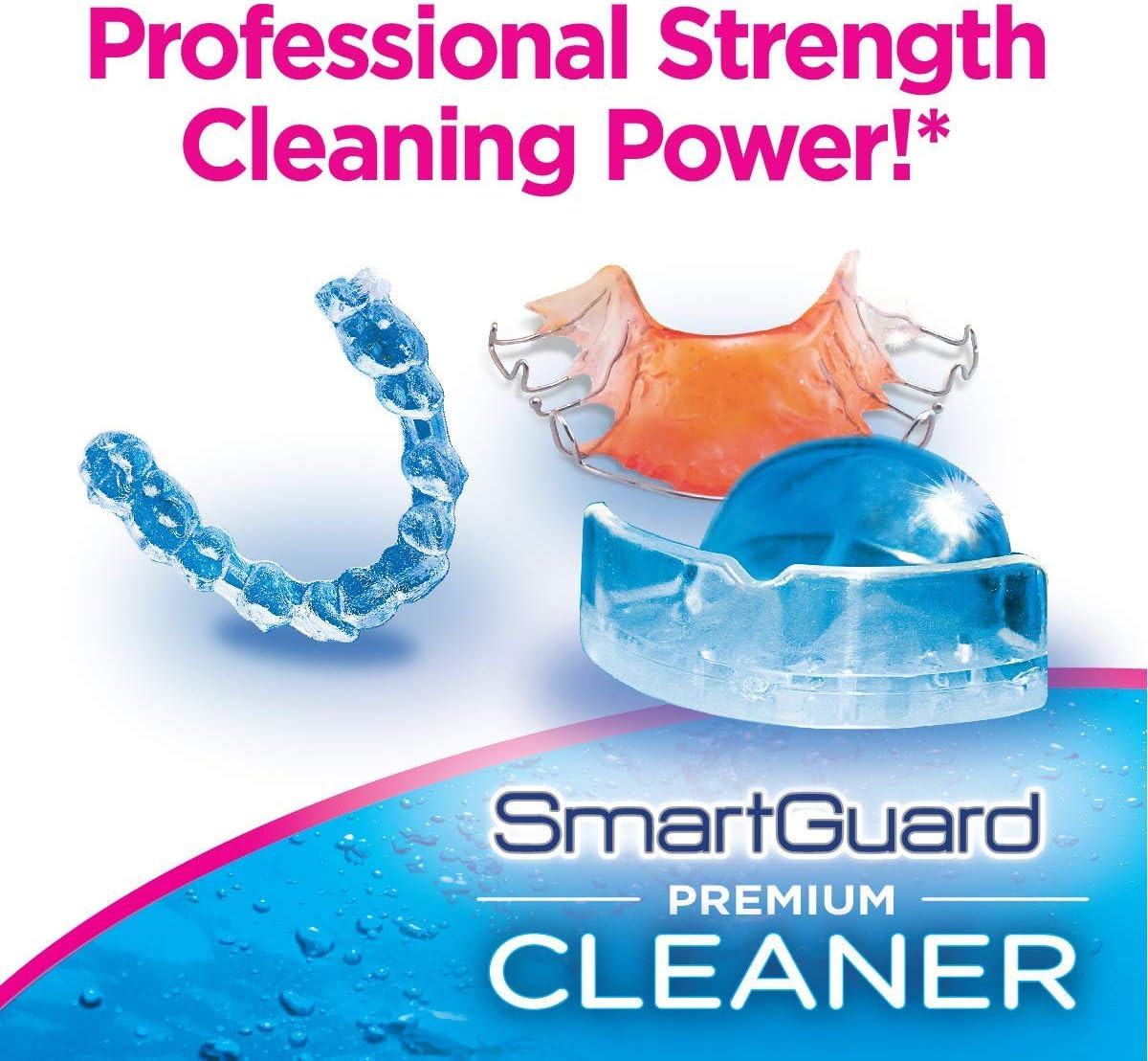 Premium Cleaner Crystals & Cleaning Case -(110 Cleanings)- Removes Stain, Plaque