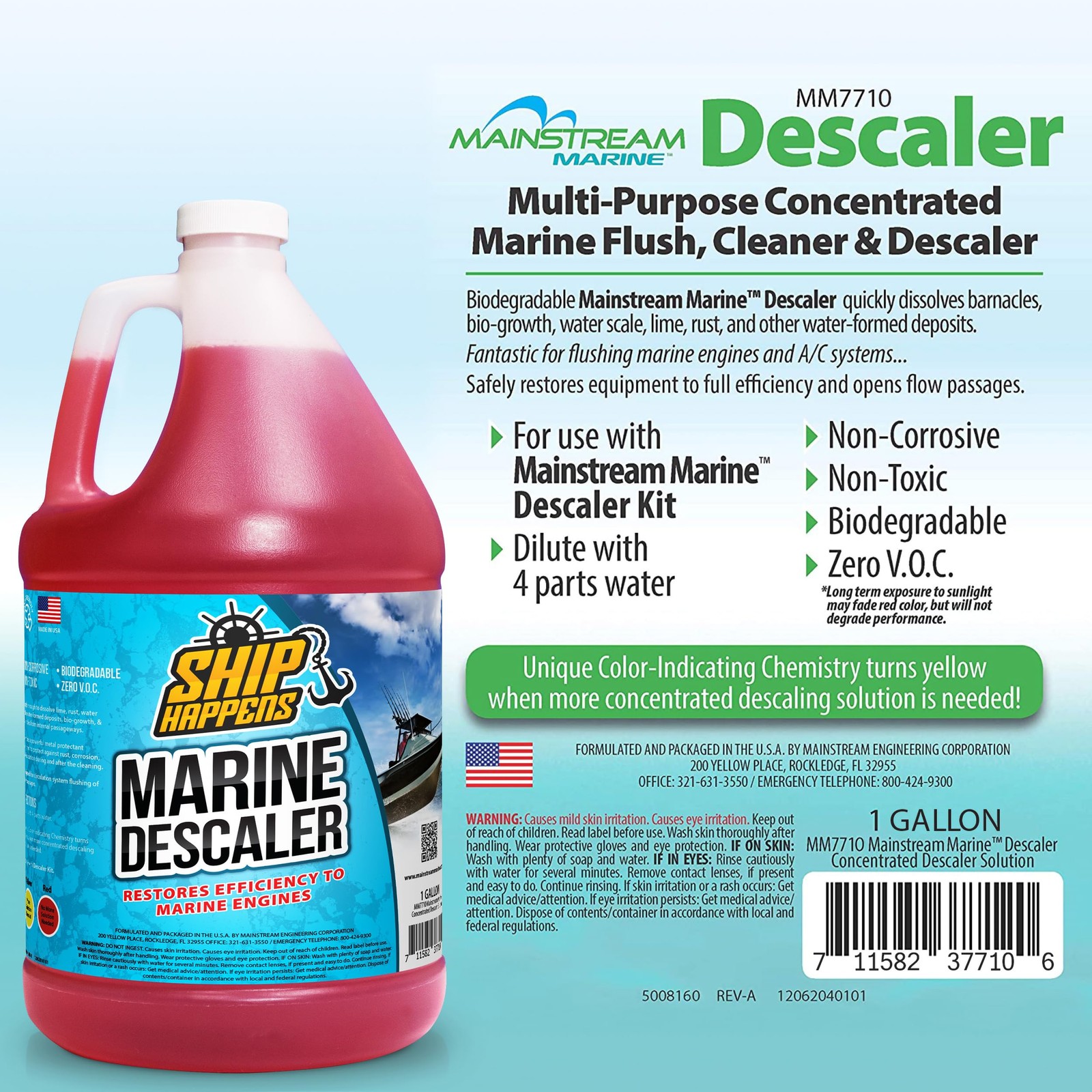 Descaler Solution, Multi-Purpose Descaling Solvent, Bio-Growth, Boat Engine F…