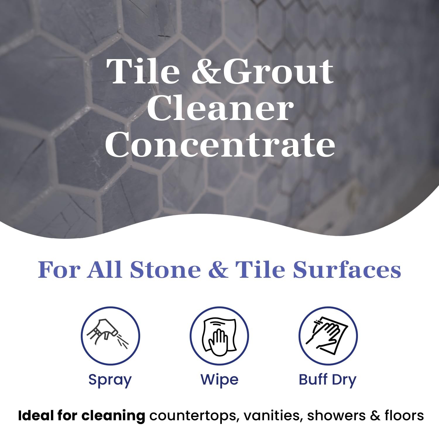 Tile & Grout Cleaner – Tile and Grout Cleaner for Floors, Pools, Bathroom Sho…
