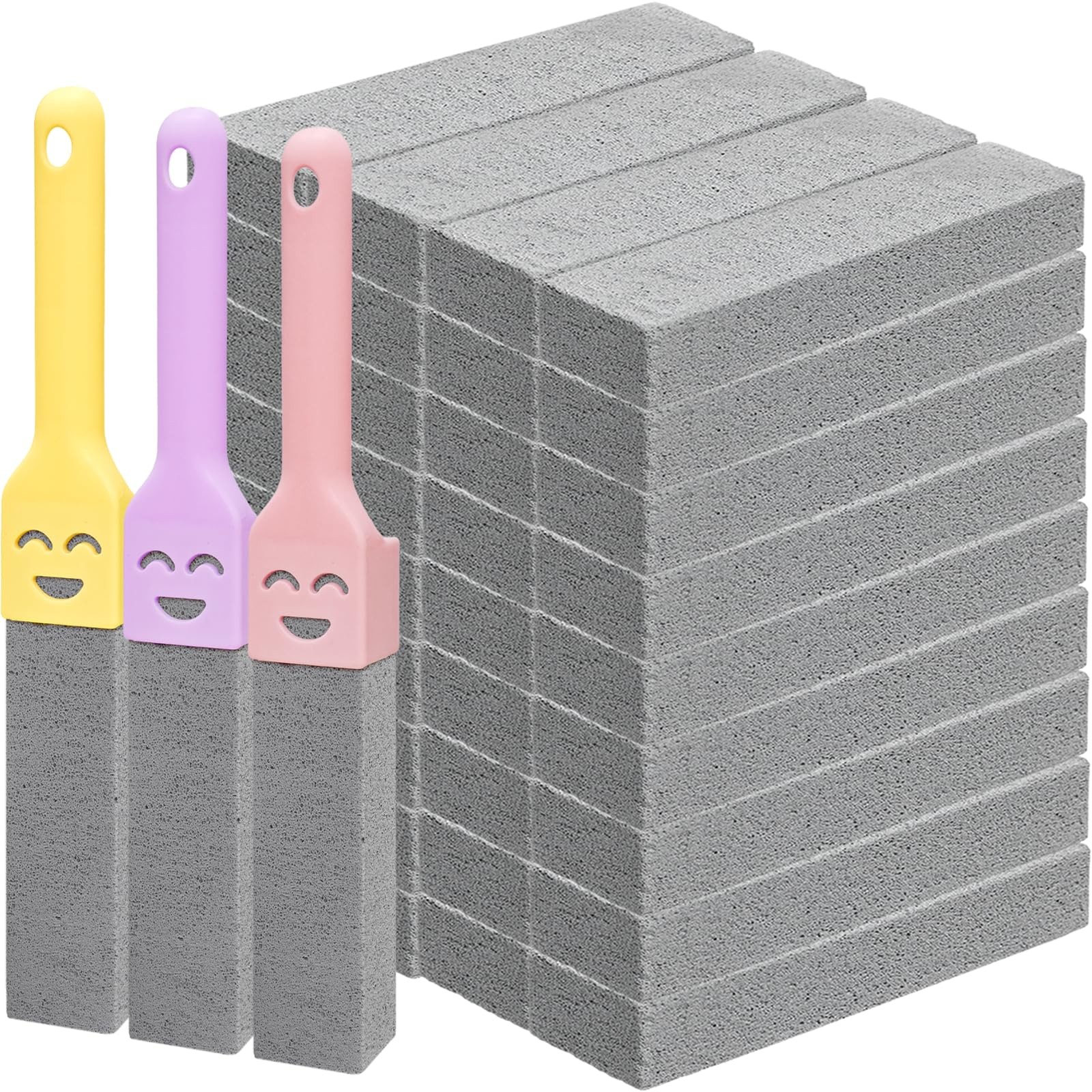 36 Pack Pumice Stone Toilet Bowl Cleaner with Handle Pumice Stone for Cleanin…
