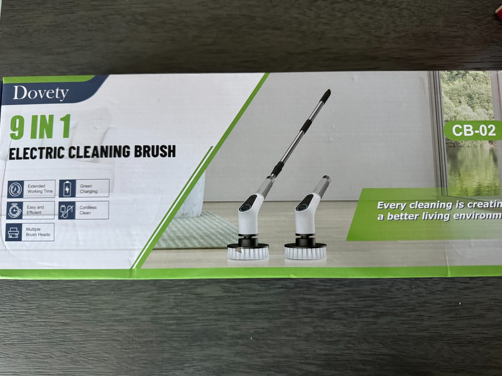 Dovety 9 In 1 Electric Spin Scrubber Cordless Cleaning Brush Scrubber CB-02