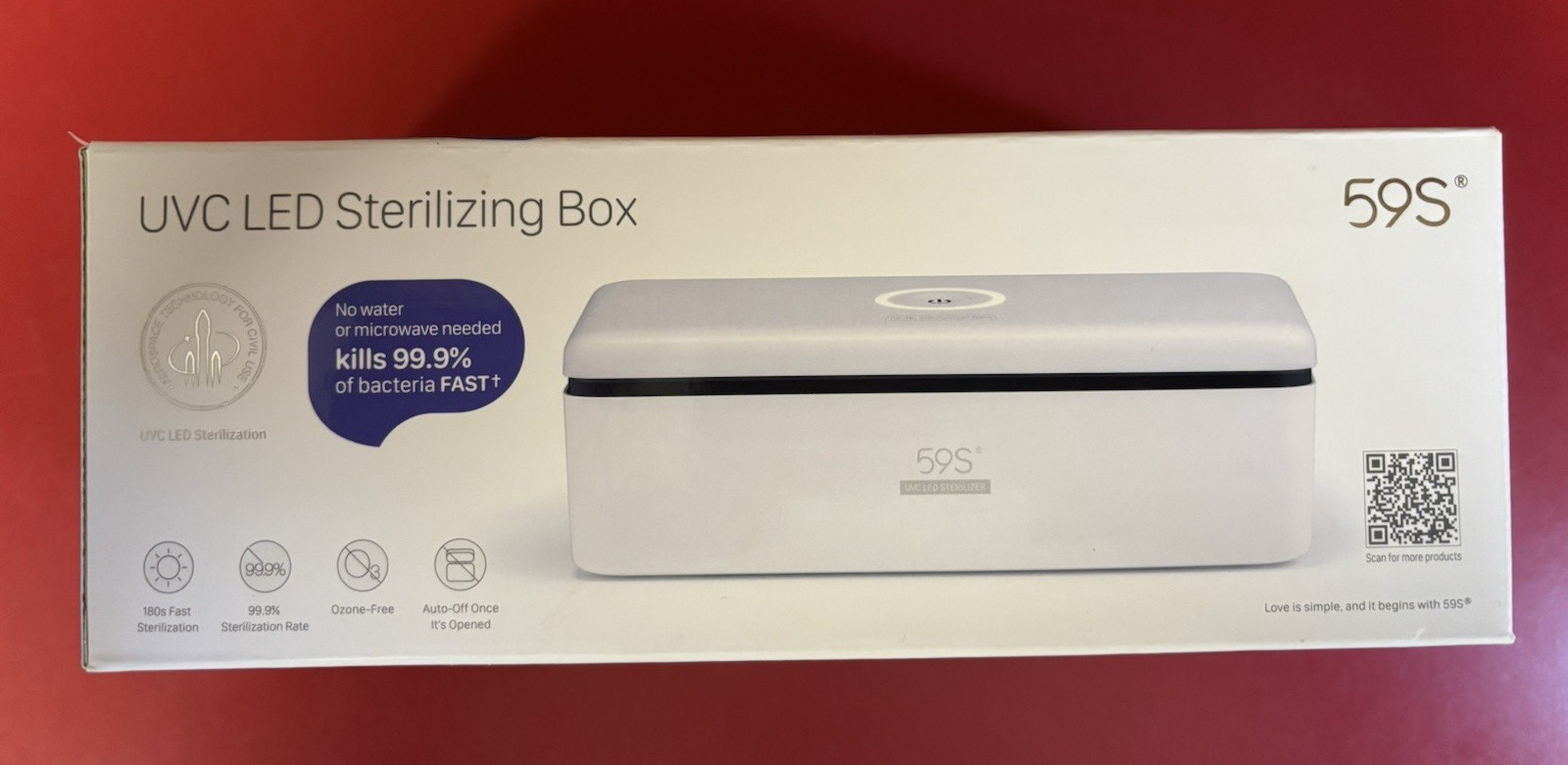 S2 59S UV LED Sterilizing Box for Mobile Phone, Glasses, Watches & more