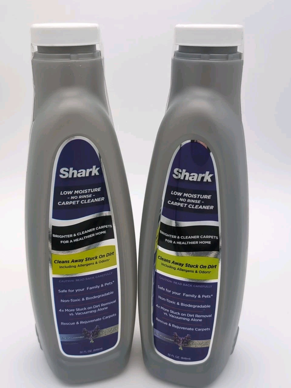 Shark Sonic Duo No Rinse Carpet Cleaner English Lavender 32oz Lot Of 2 Sealed