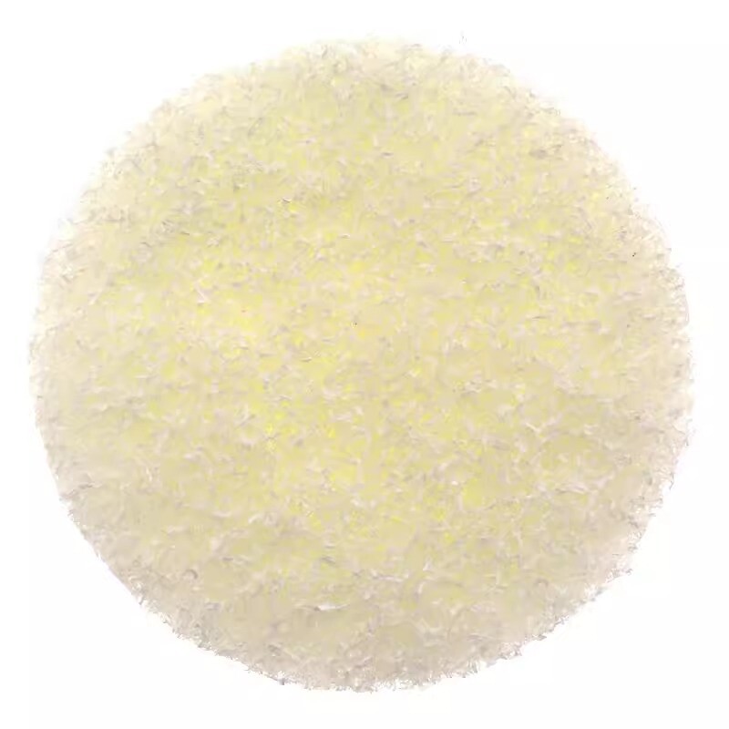 4 Inch 100mm White Round Flocking Scouring Pad Nylon Fiber Abrasive Sanding Disc