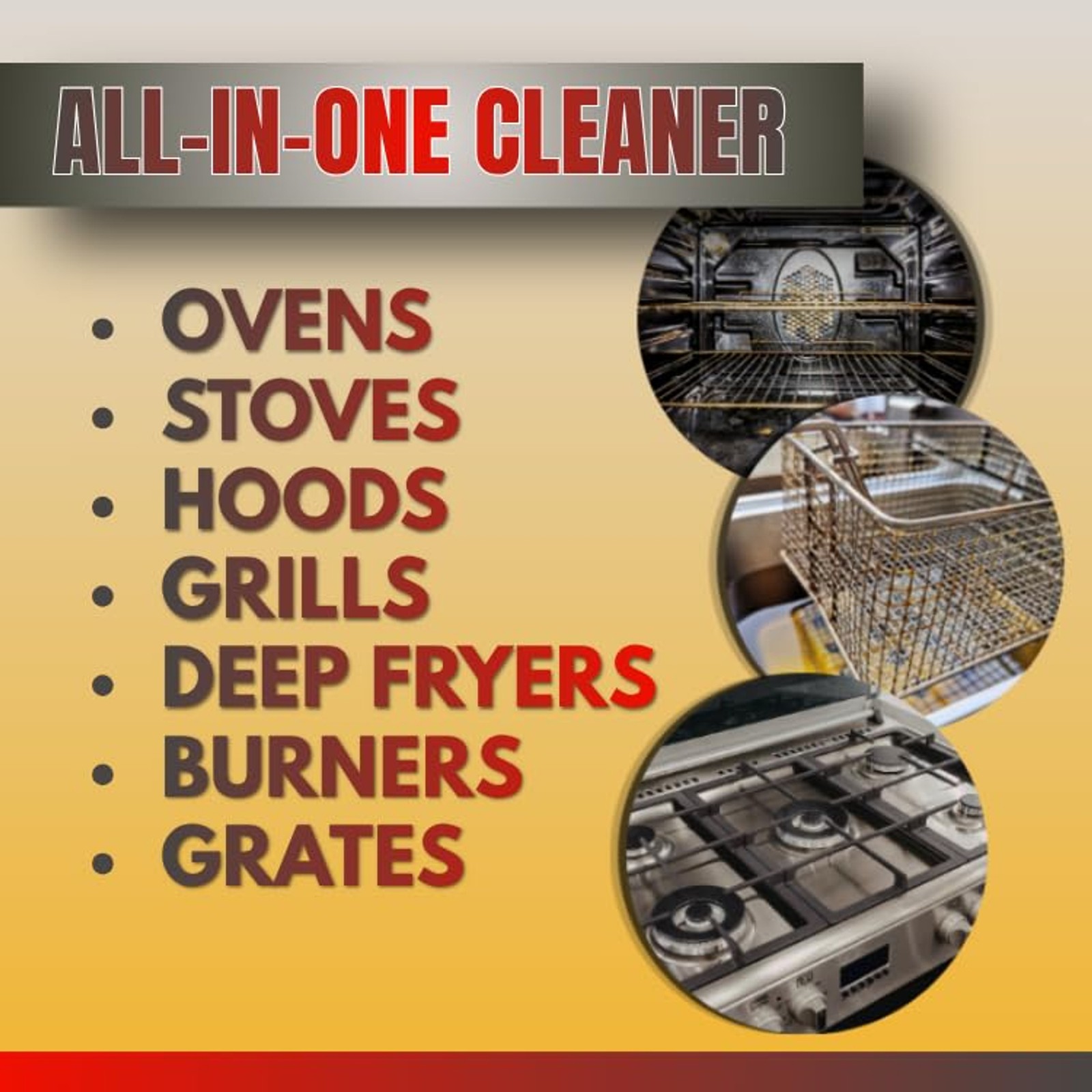 Quality Chemical Oven & Grill Cleaner – Heavy-Duty – Fast Acting & Easy to Use –