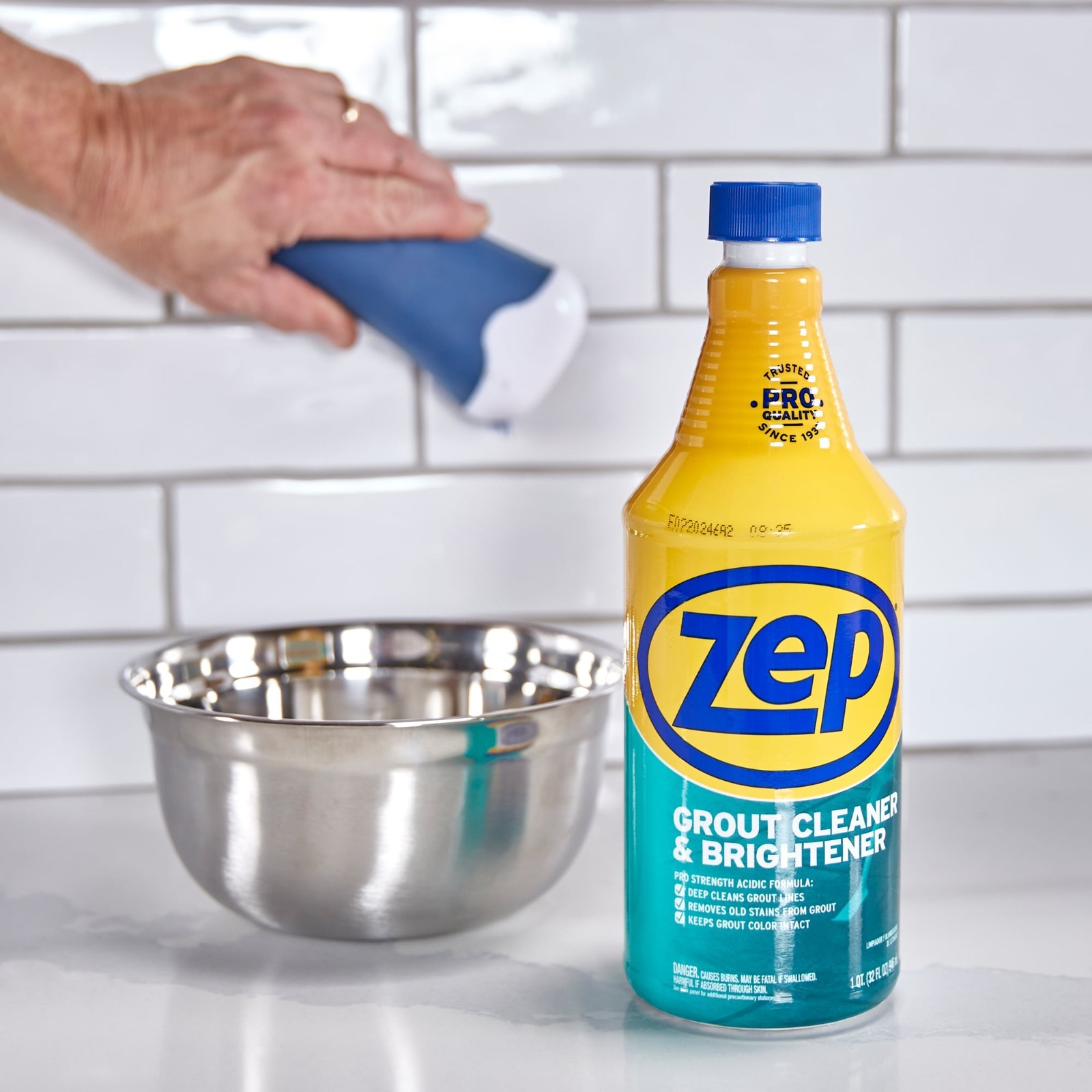 (3 Pack) Zep 32 oz Grout Cleaner Brightener Tile Cleaner Deep Cleaning Formula