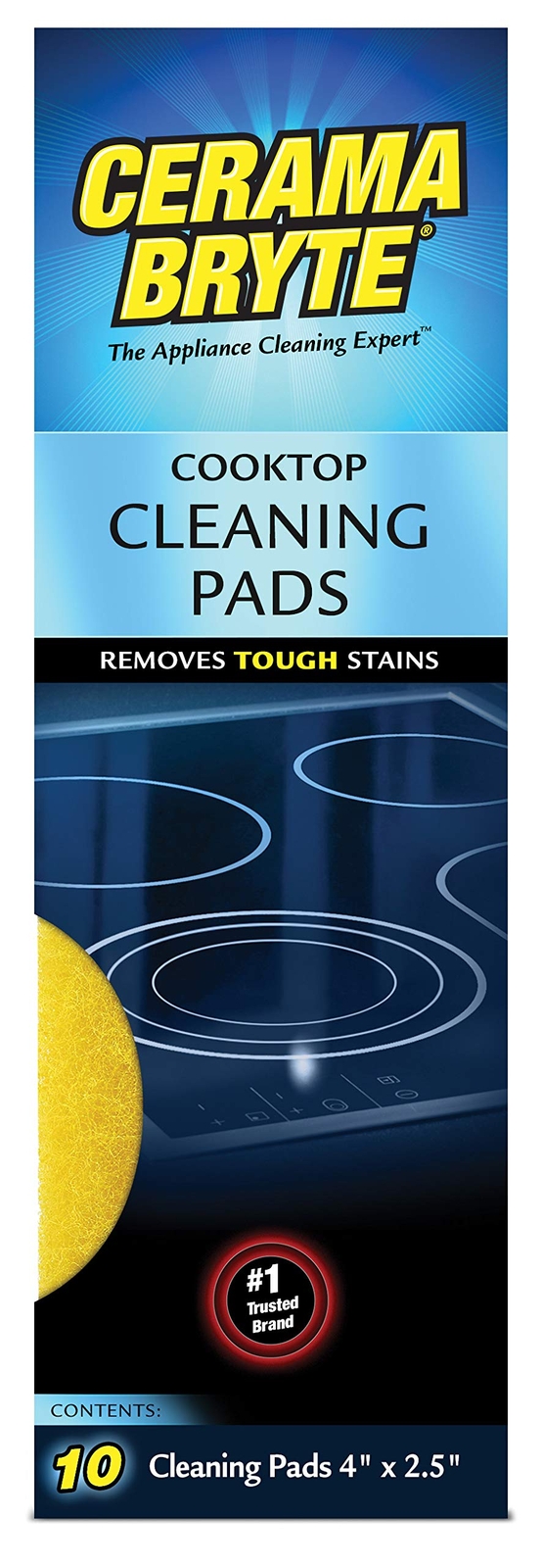 Cooktop Cleaning Pads 10count 2 Pack